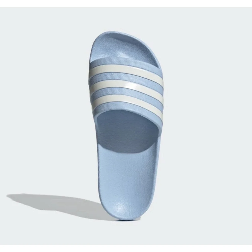 Adidas Adilette Slides Mens 7 Blue White 3 Stripe Sandals New With Tags